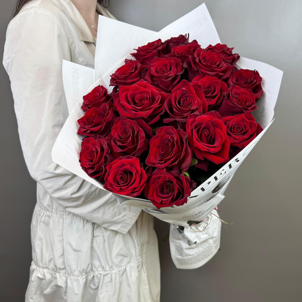 Бордовая Роза 🌹 21 шт
