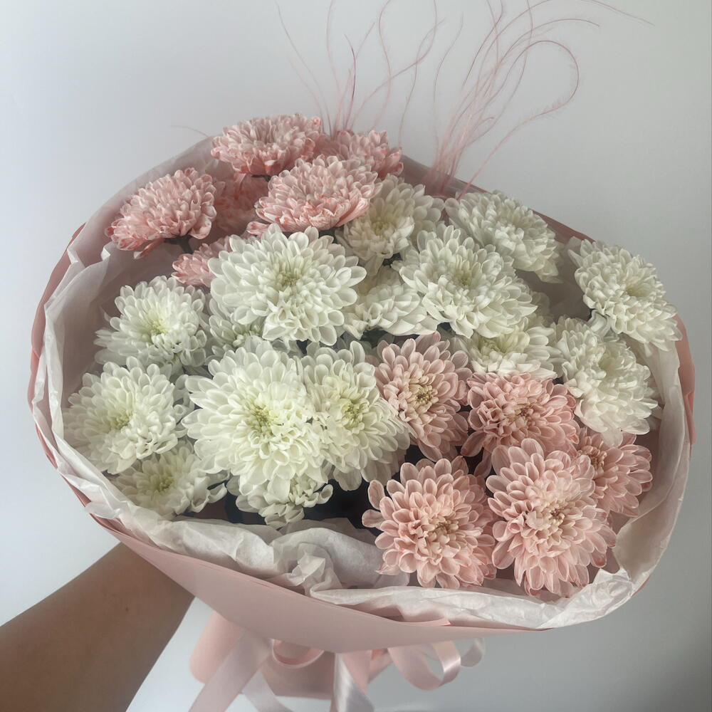 Кустова хризантема Алтай и ковыль,доставка в г.Воронеж