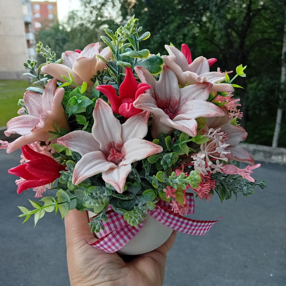 Мыльный букет для лучшего учителя