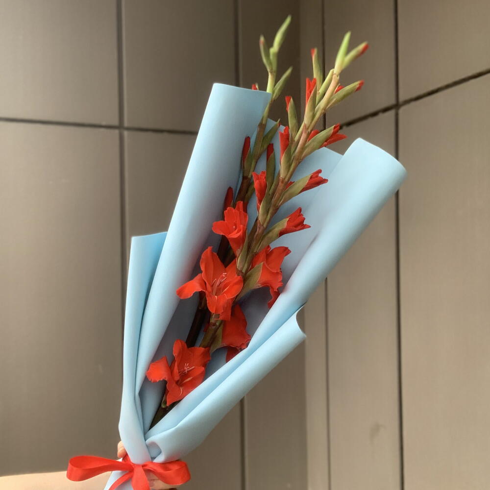 Букет из 3 красных гладиолусов