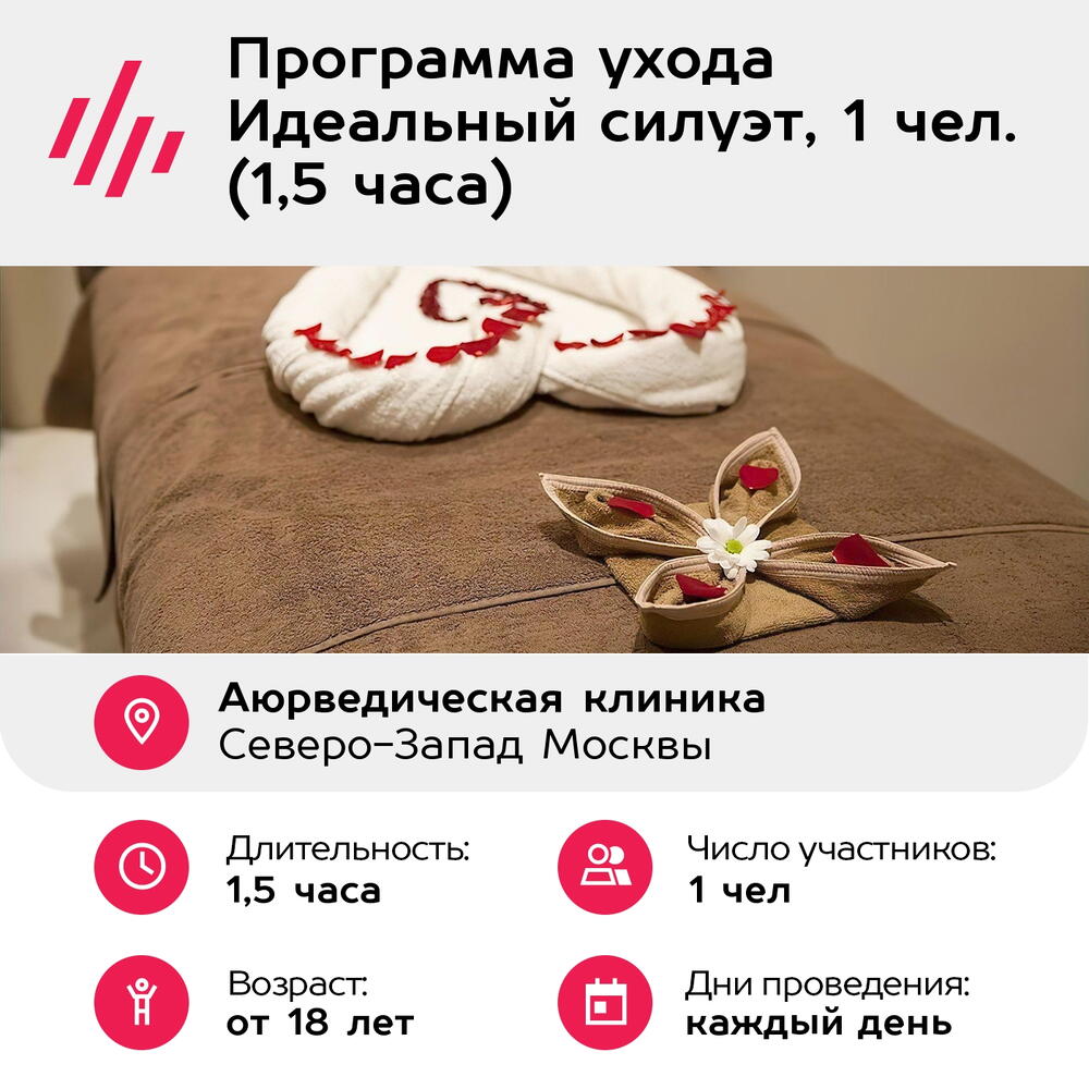 Подарочный сертификат Программа ухода Идеальный силуэт, 1 чел. (1,5 часа) (Москва)