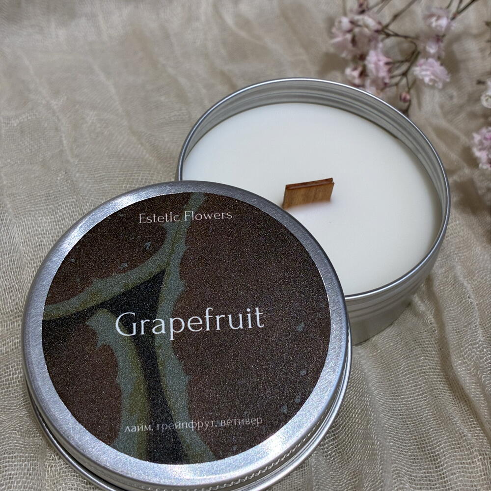 Аромасвеча ручной работы ESTETIC HOME Grapefruit