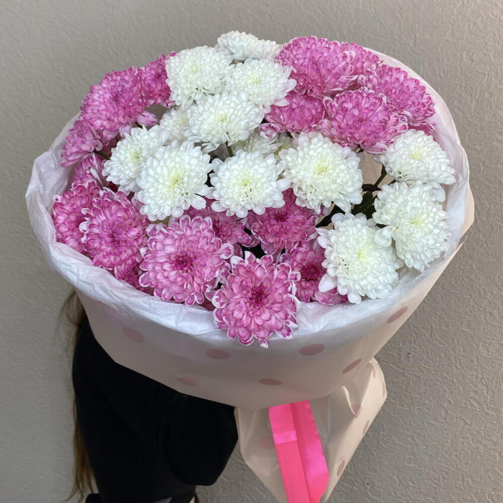Малышка 💖Монобукет из кустовой хризантемы