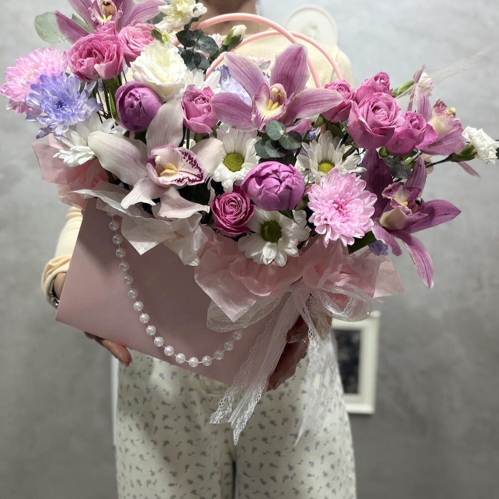 Композиция с орхидеей 🌸
