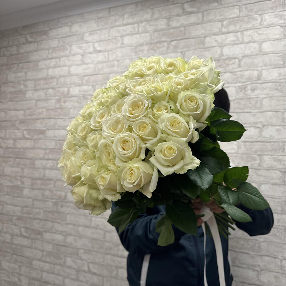 Белые розы 50см 🥰🥰🥰