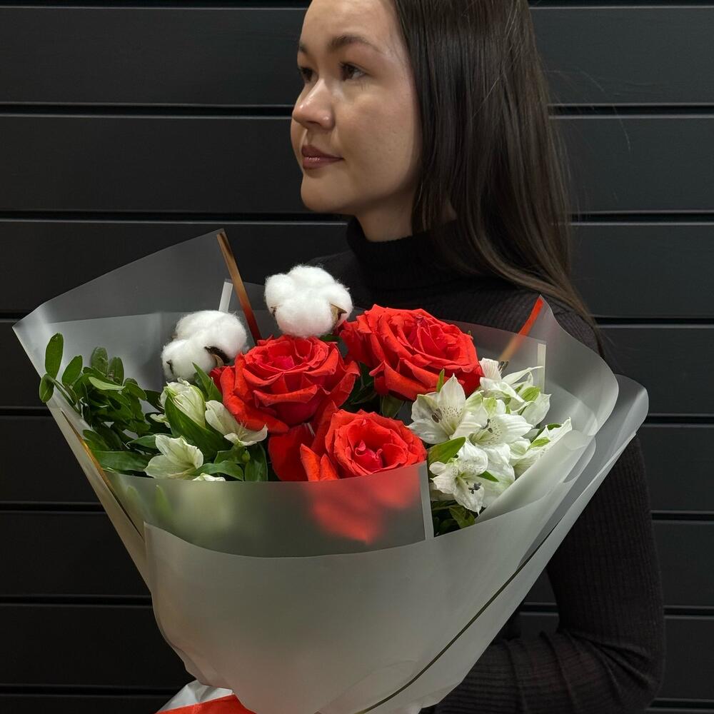 Букет 356 - «Нежное пламя»