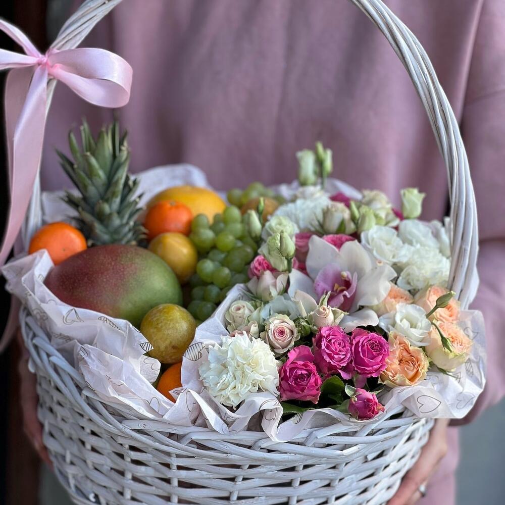 Fruit and flower basket