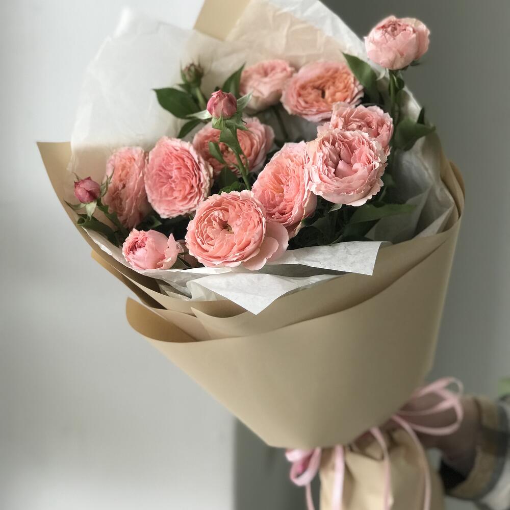 3 кустовых пионовидных розы Julietta букет 11 Buket flowers