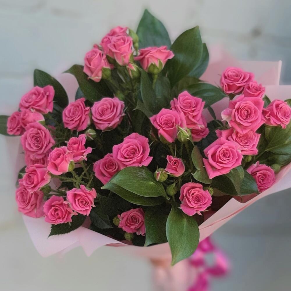 Букет с кустовыми розочками 💖