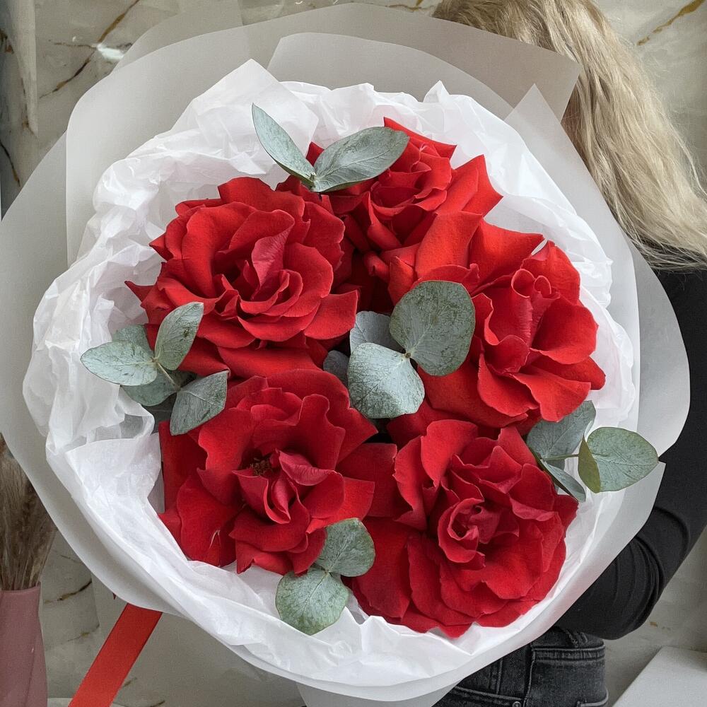 Французские розы с эвкалиптом 💗
