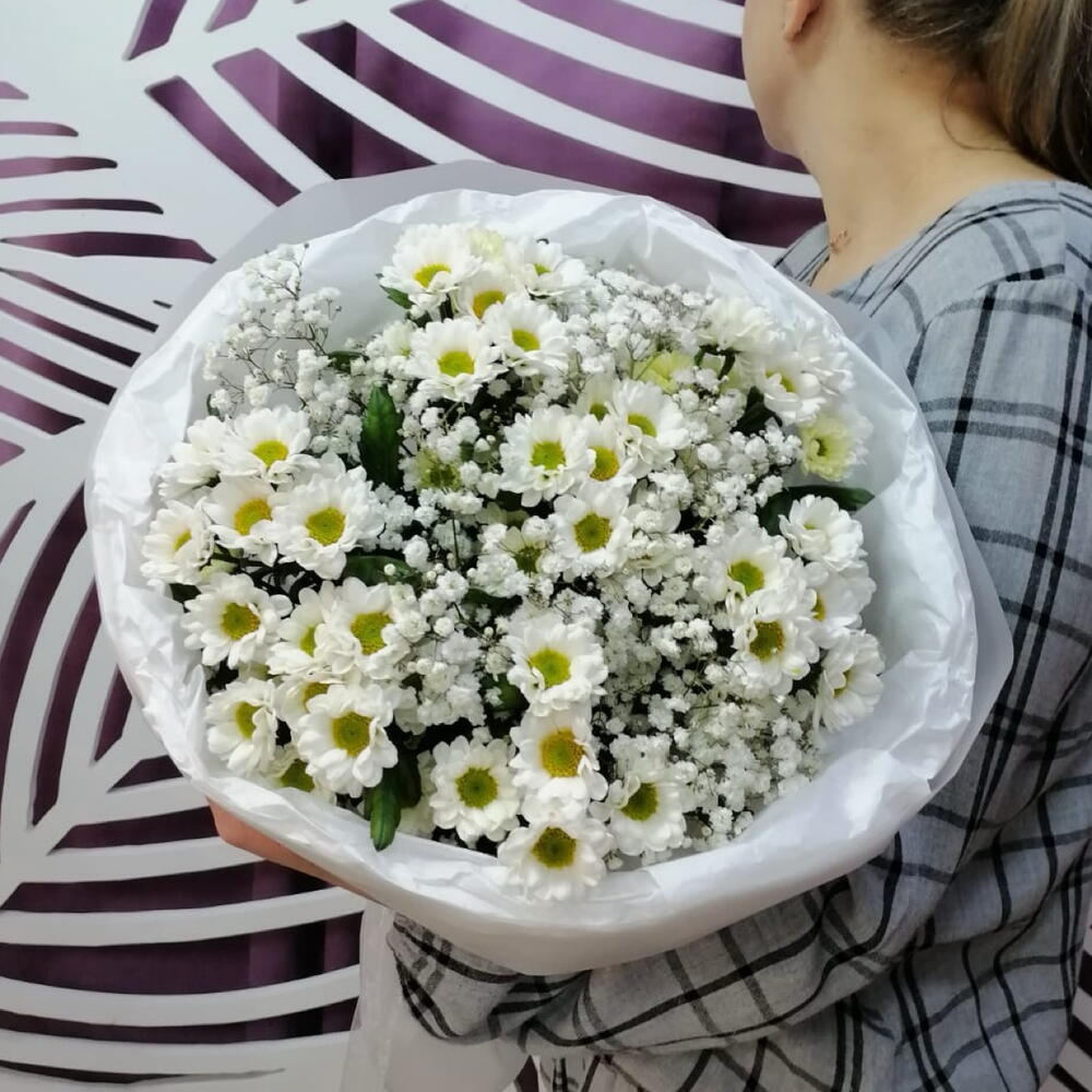 Букет из хризантем Сантини
