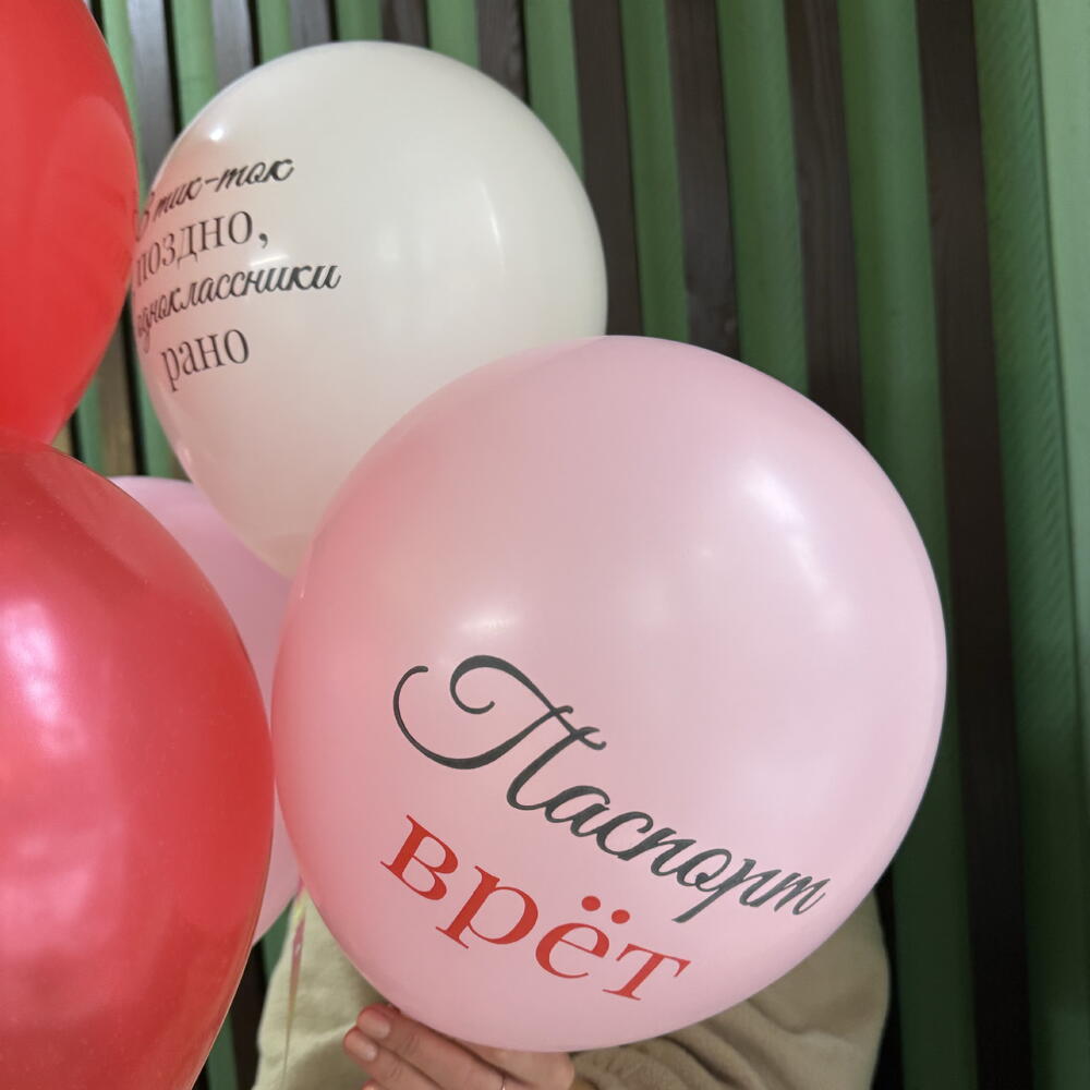 Набор шаров «Паспорт врет 😅»