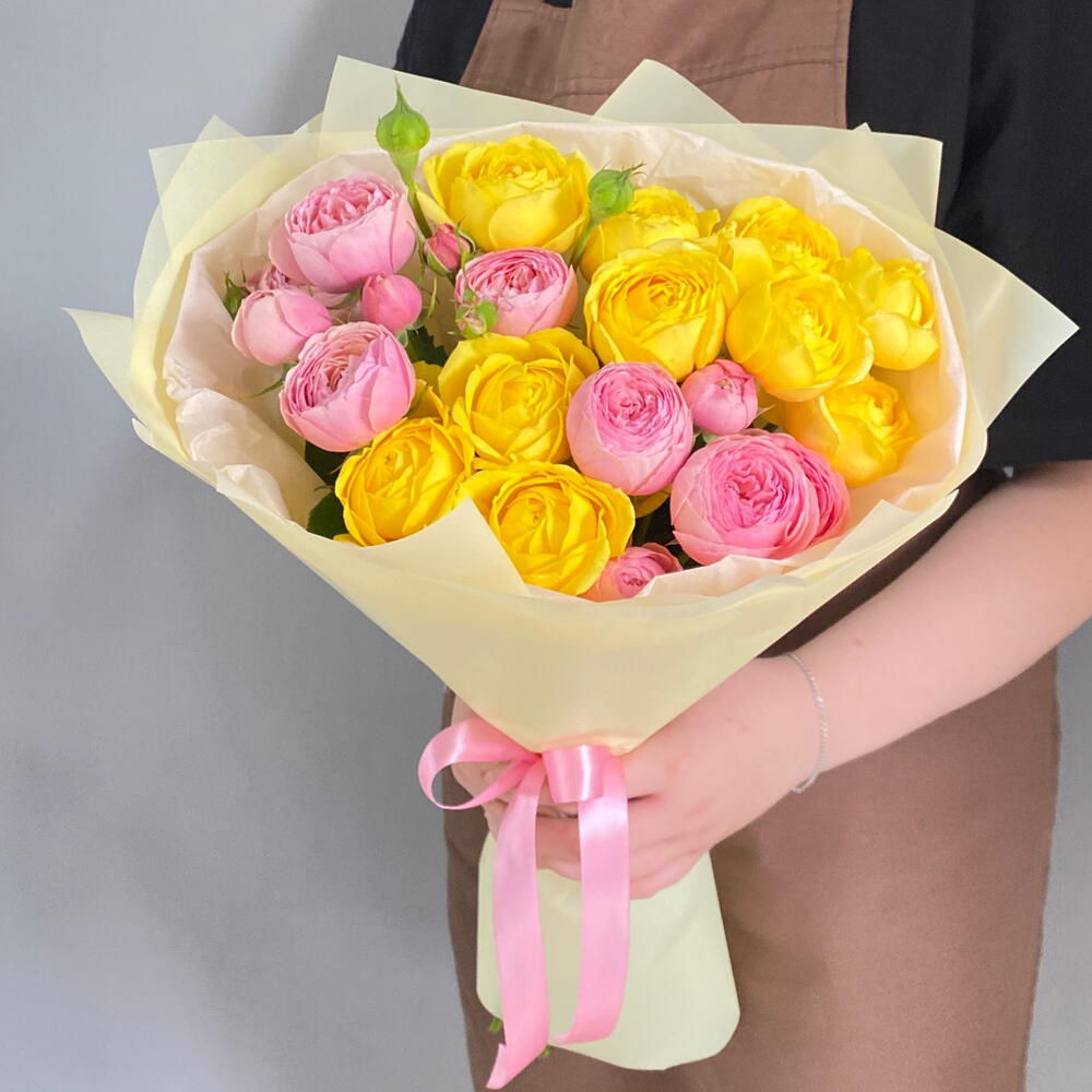 Букет кустовых пион.роз🌟🌸🤗