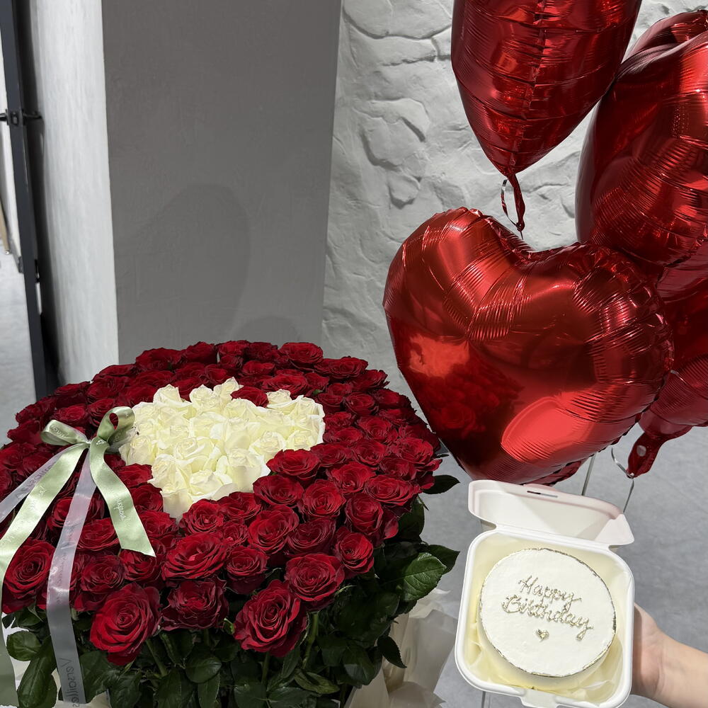 Цветы в коробке