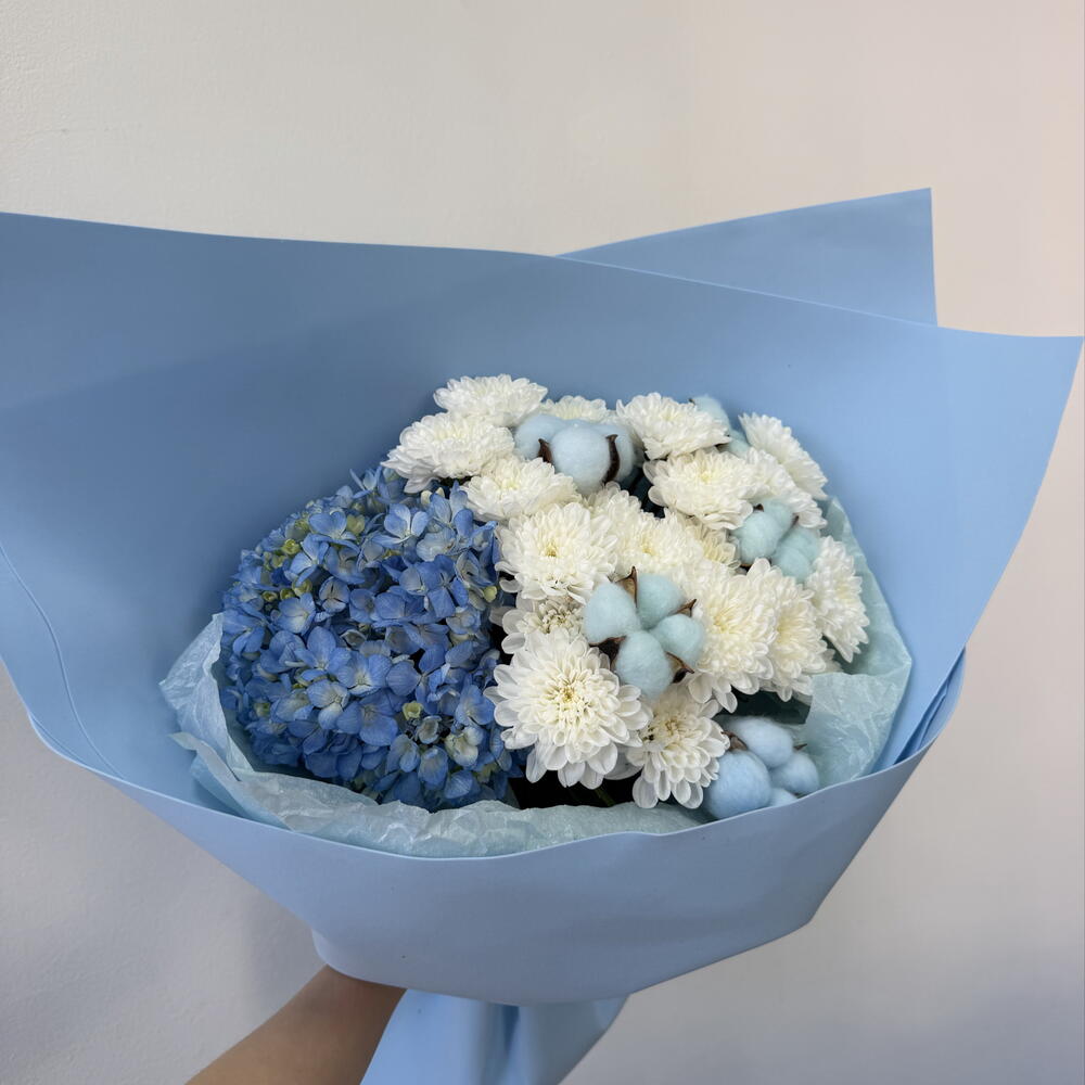 Букет с хлопком