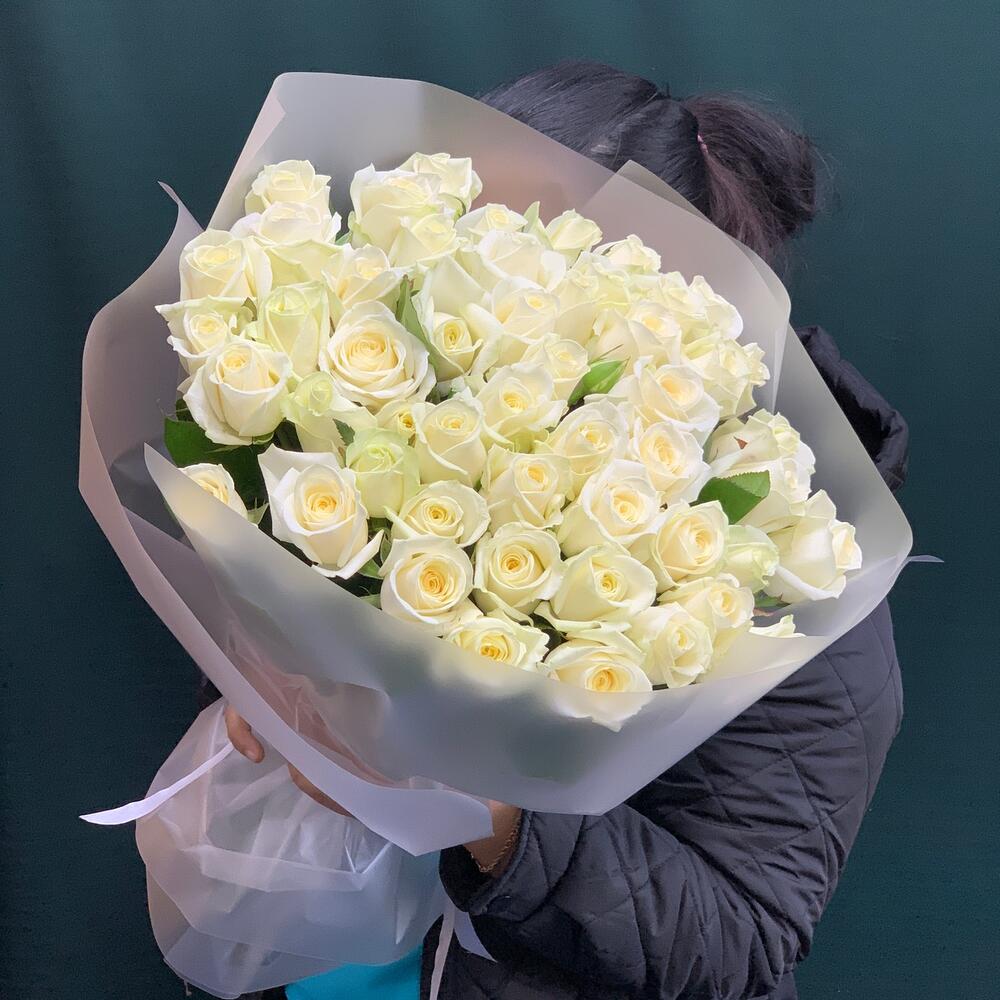 Роза белая 51 (50см)