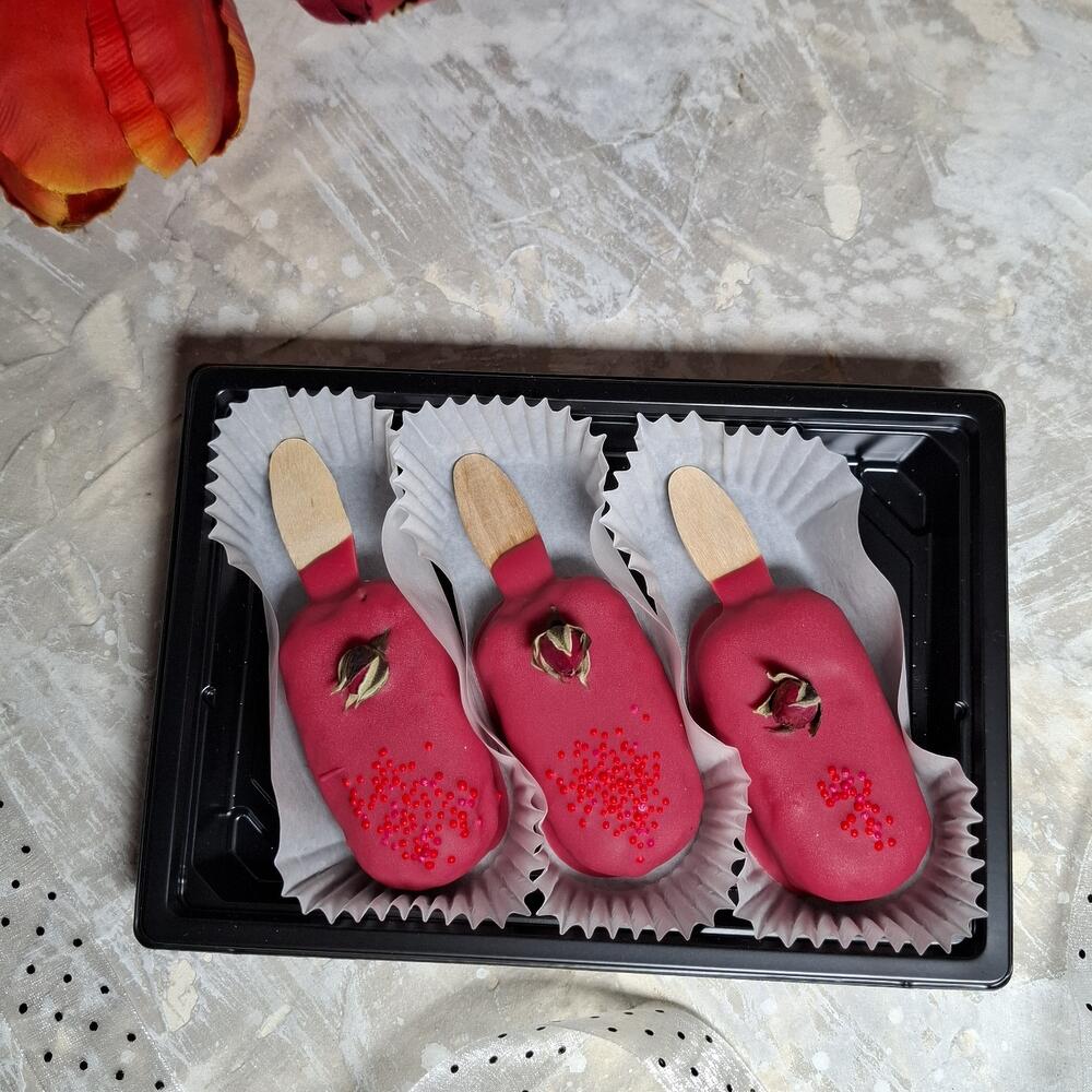 Juego de 3 paletas Cerezas-chocolate