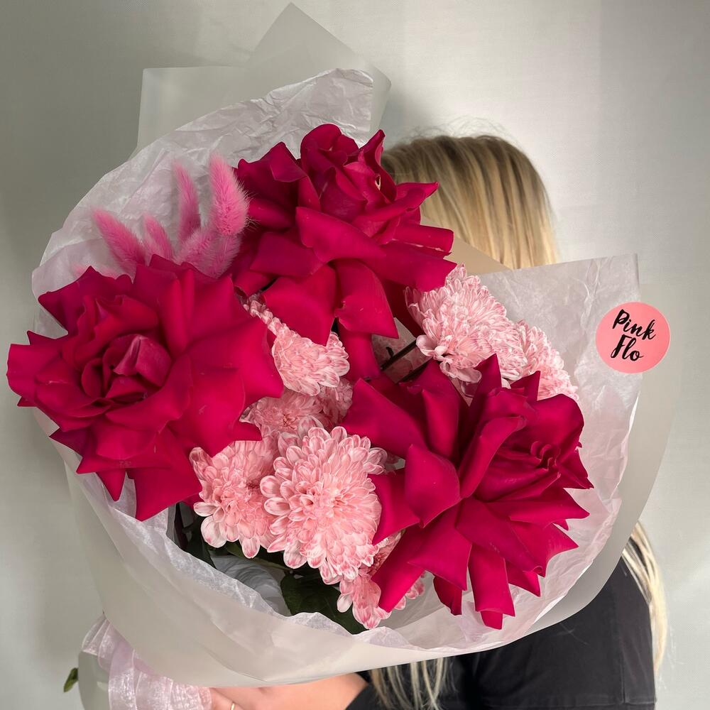 Хризантема + Роза французская 🌸