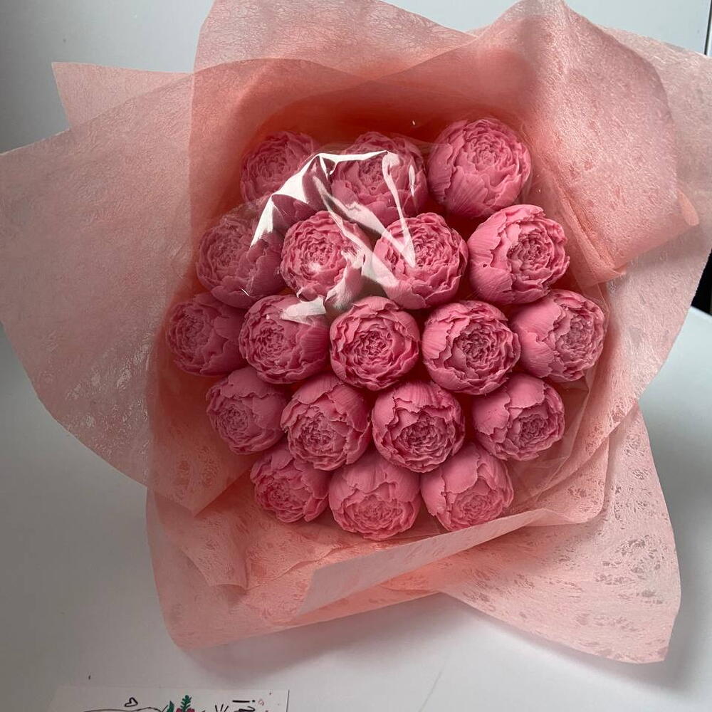 Букет «Пионы в розовом»