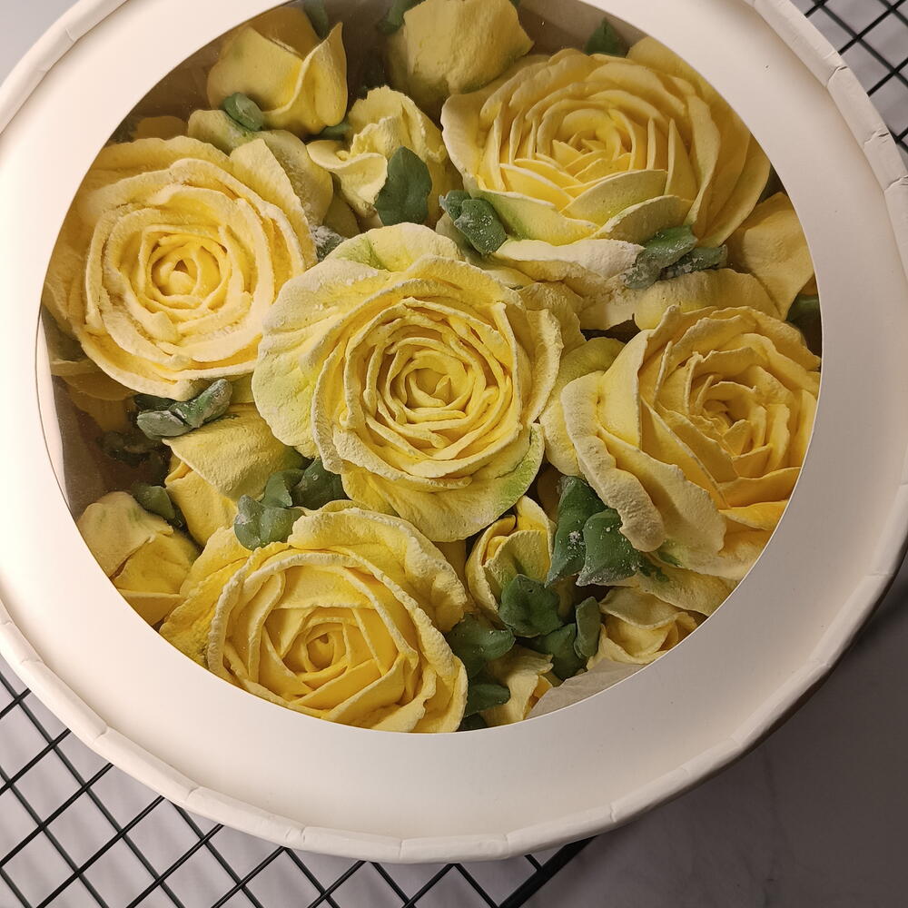 Зефирная коробочка с розами