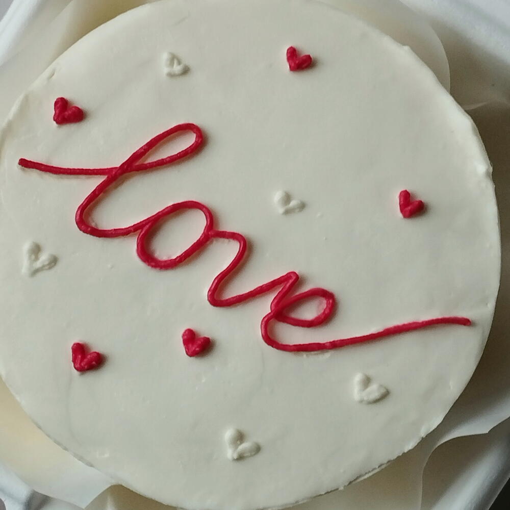 Бенто - торт Love с сердечками