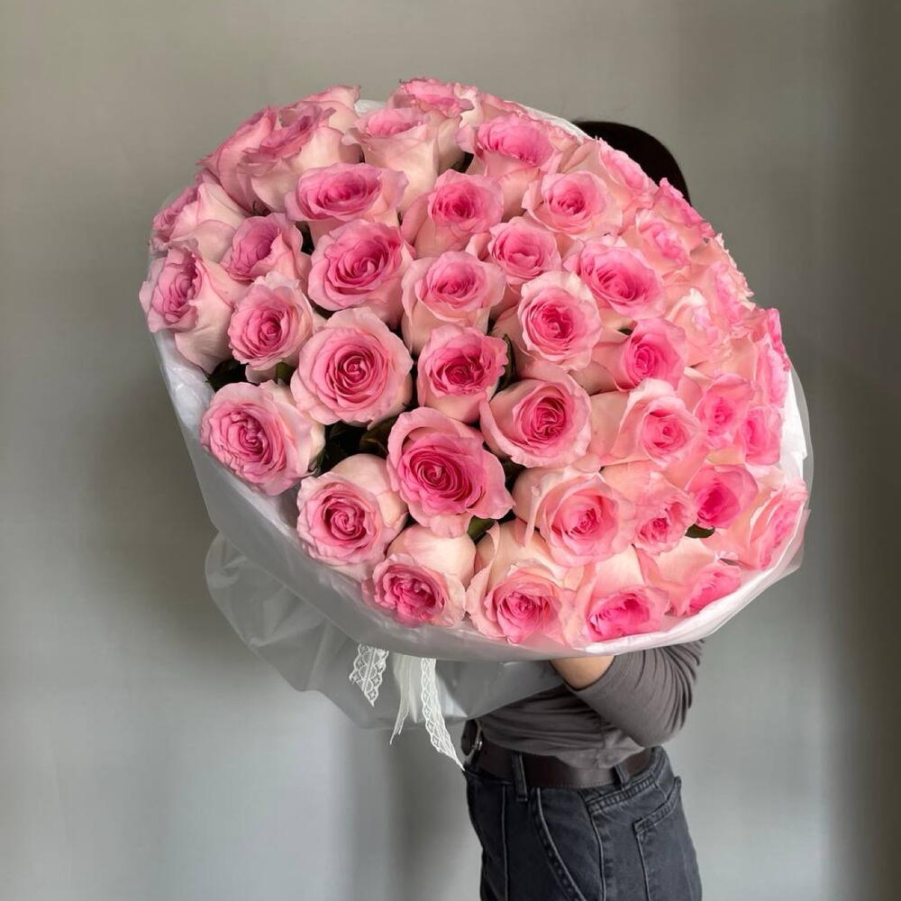Пламя нежности 🌸💕 шикарный букет из 49 роз