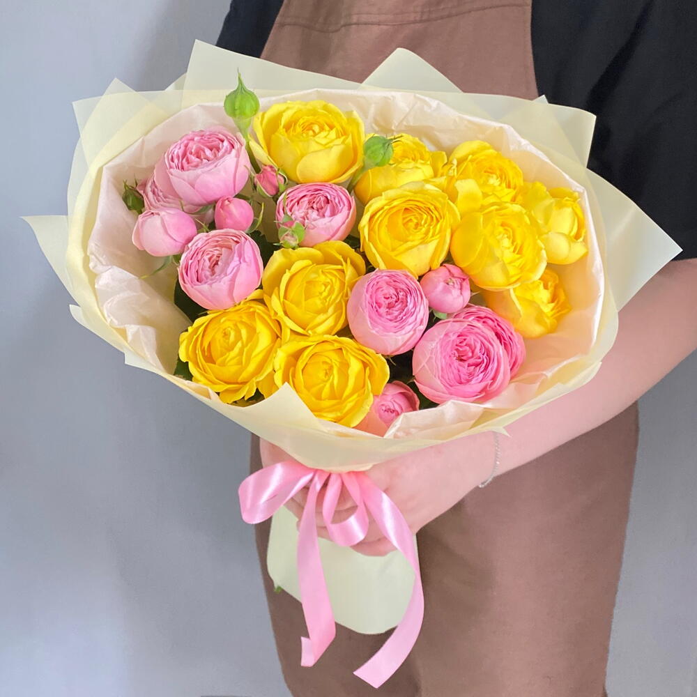 Букет кустовых пион.роз🌟🌸🤗
