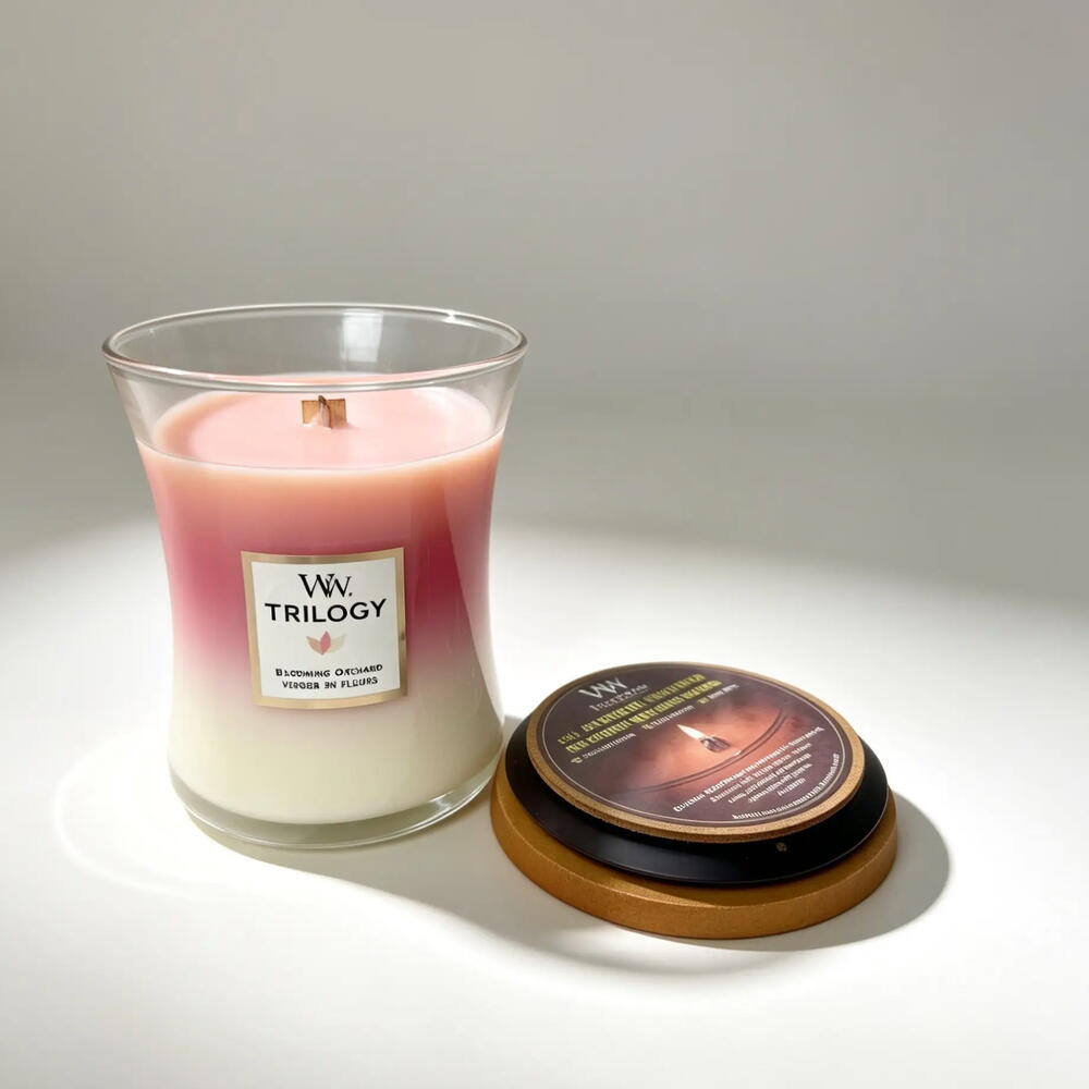 Ароматическая свеча WoodWick Цветущий сад, средняя тройная 275 гр