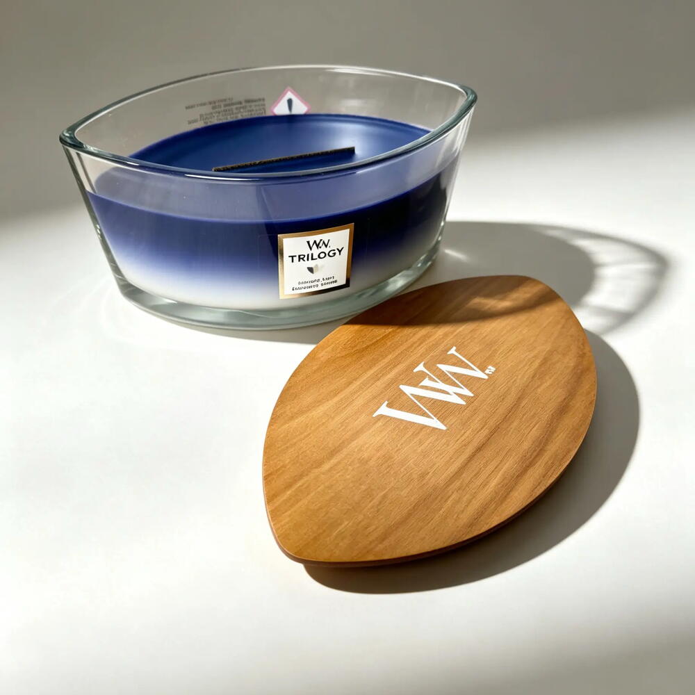 Ароматическая свеча WoodWick Evening Luxe, эллипс тройная 453 гр