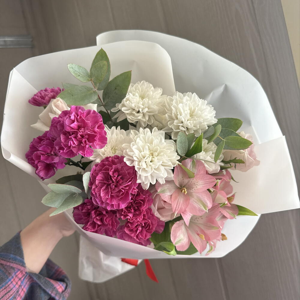Красотке💜🎀букет сборный