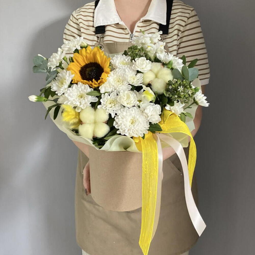 Шляпная коробочка с подсолнухом🌻
