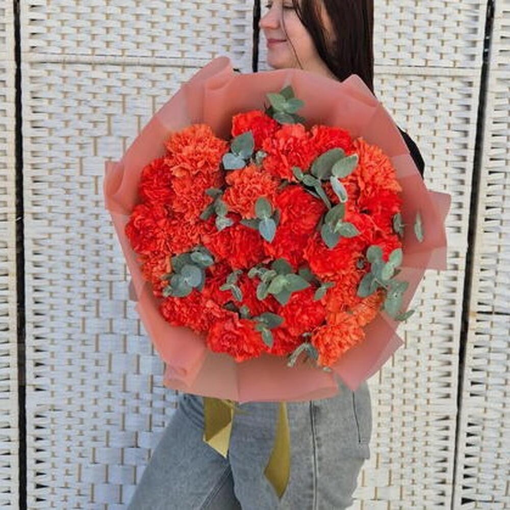 Коралловый поцелуй 🧡 (гвоздика 31шт)