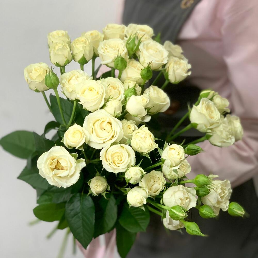 Монобукет из 9 кустовых роз