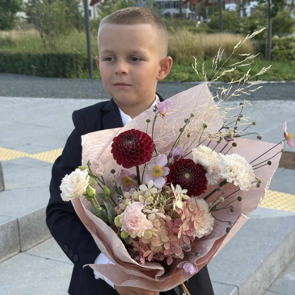 Стильный букет для учителя