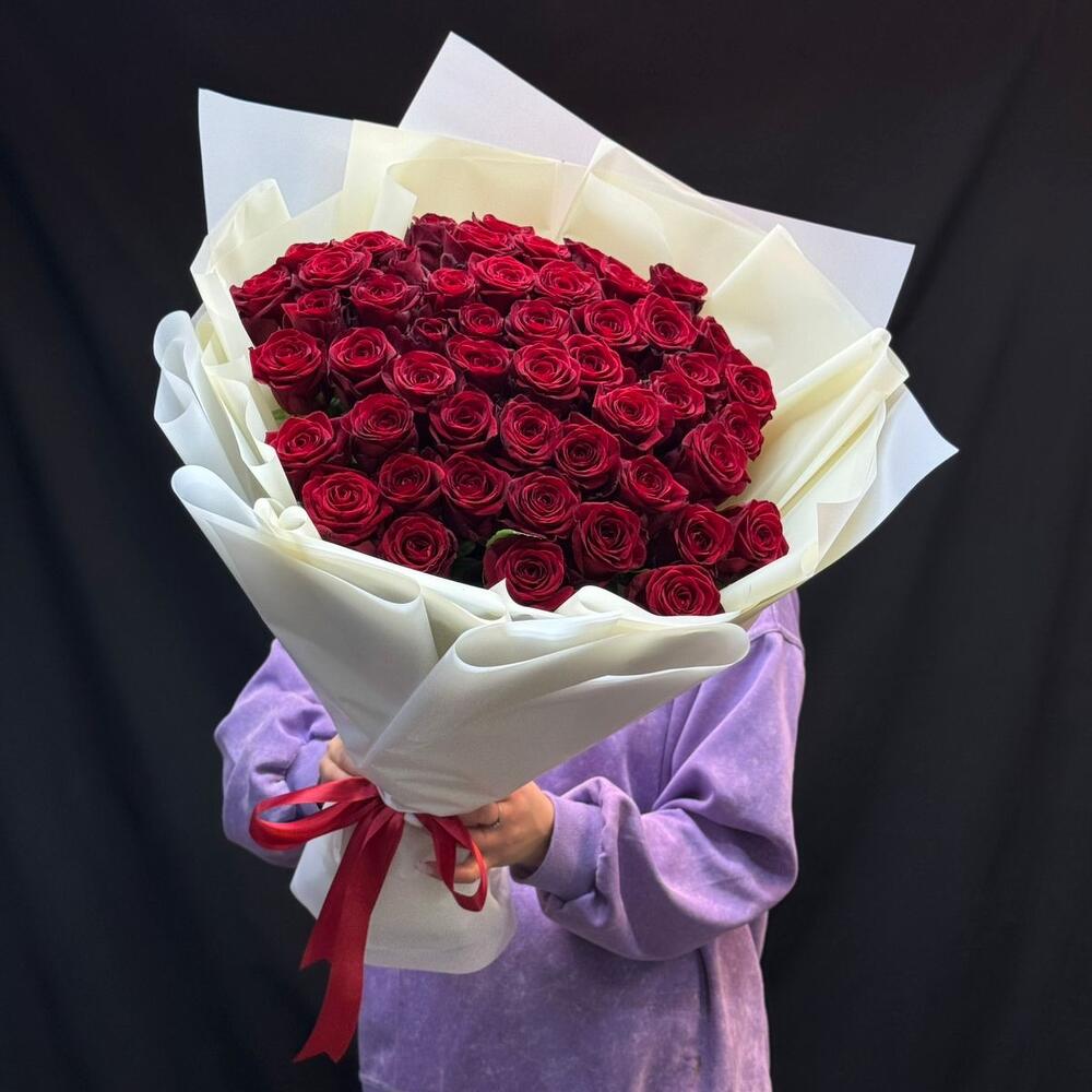 Букет из роз 51 шт 🌹