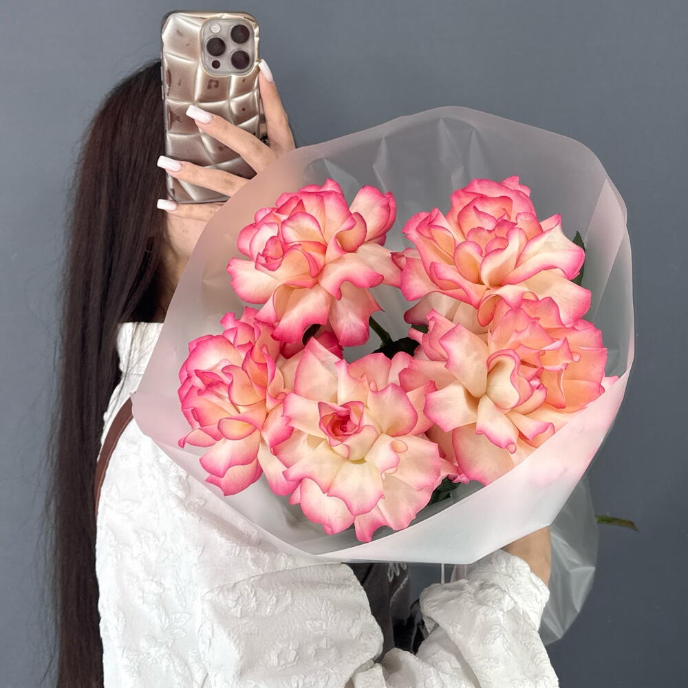 Монобукет из французской розы Джумилия💞