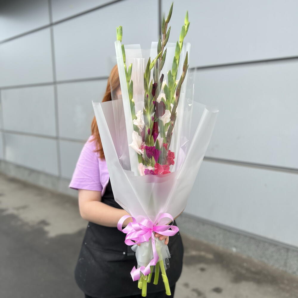 💐 букет из 5 Гладиолусов Первый 🛎️