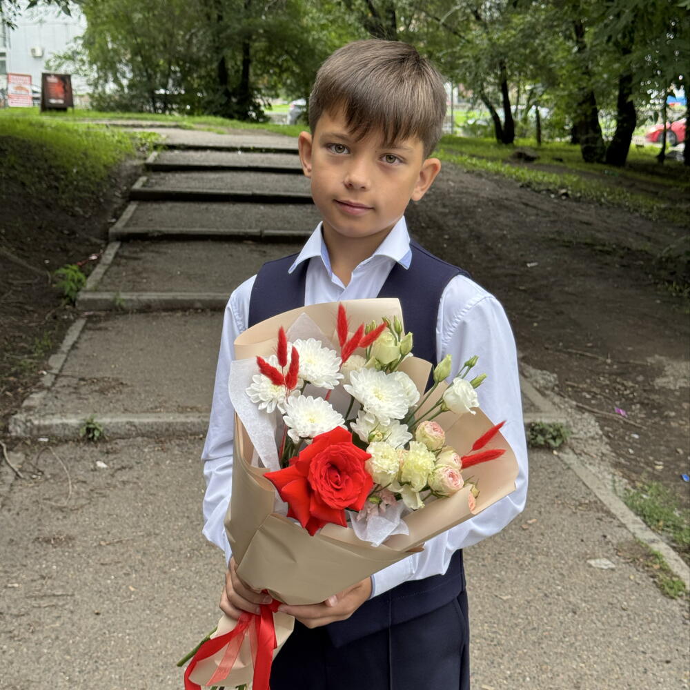Букет на 1 сентября «Биссектриса»