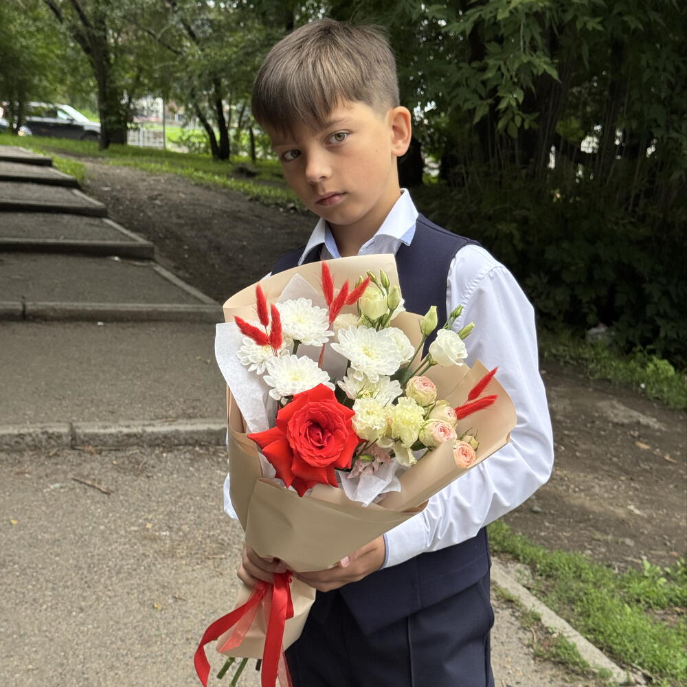 Букет на 1 сентября «Биссектриса»