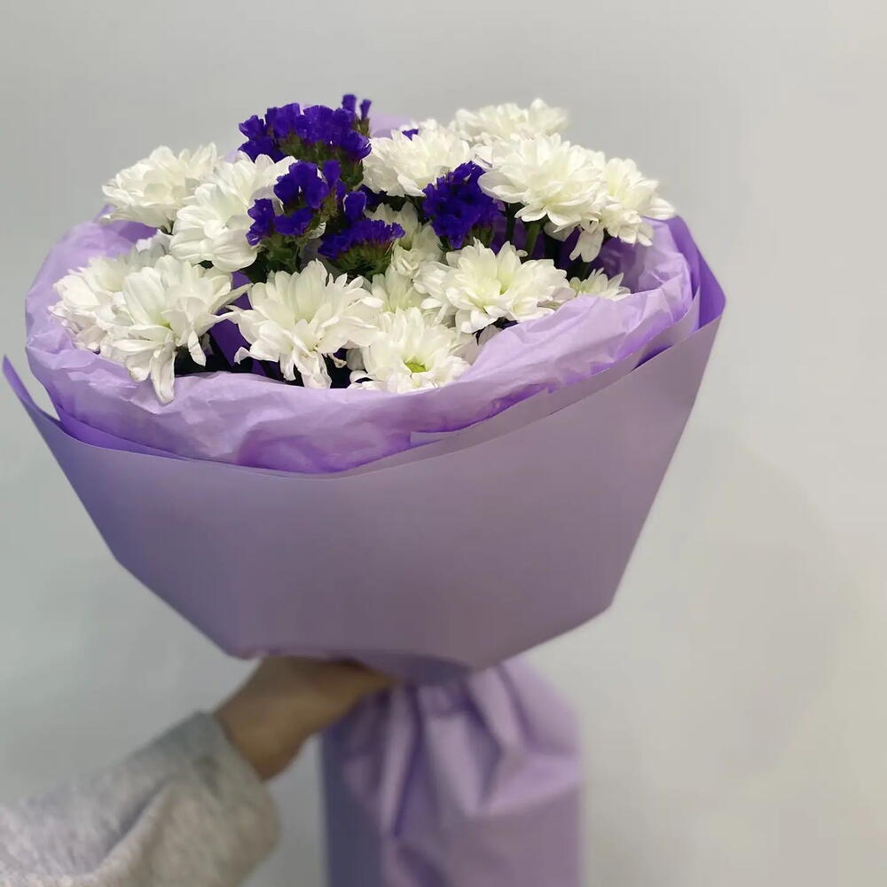 Хризантема и статица💜