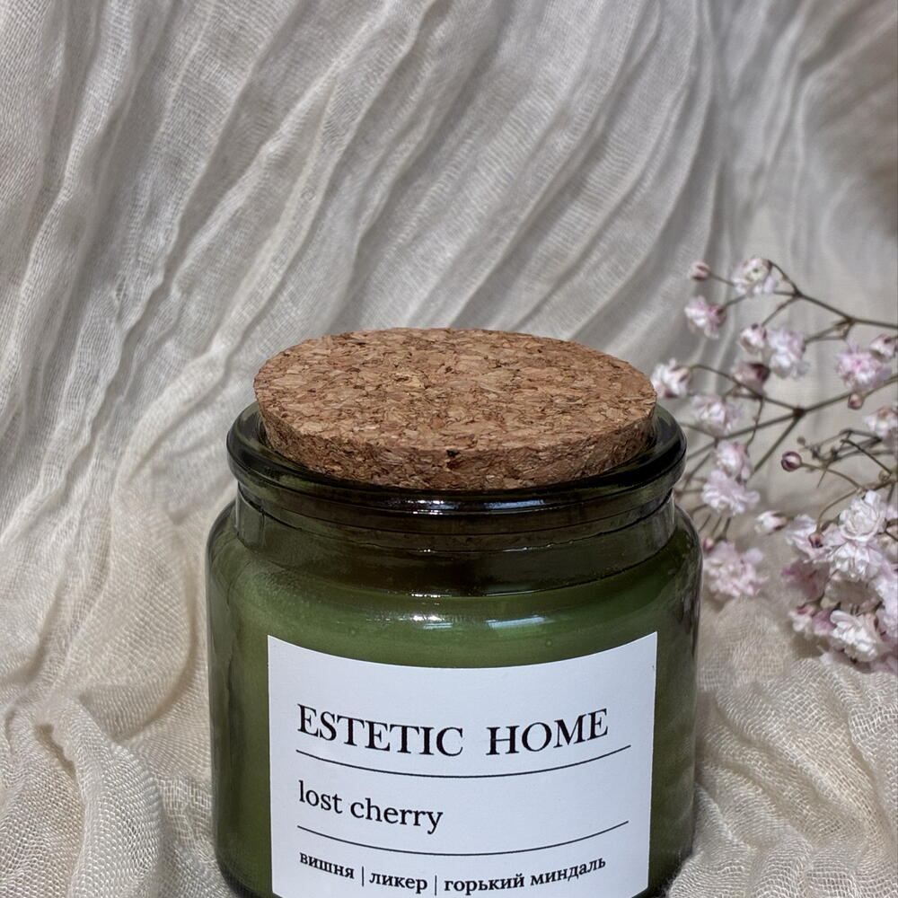 Аромасвеча ручной работы ESTETIC HOME lost cherry