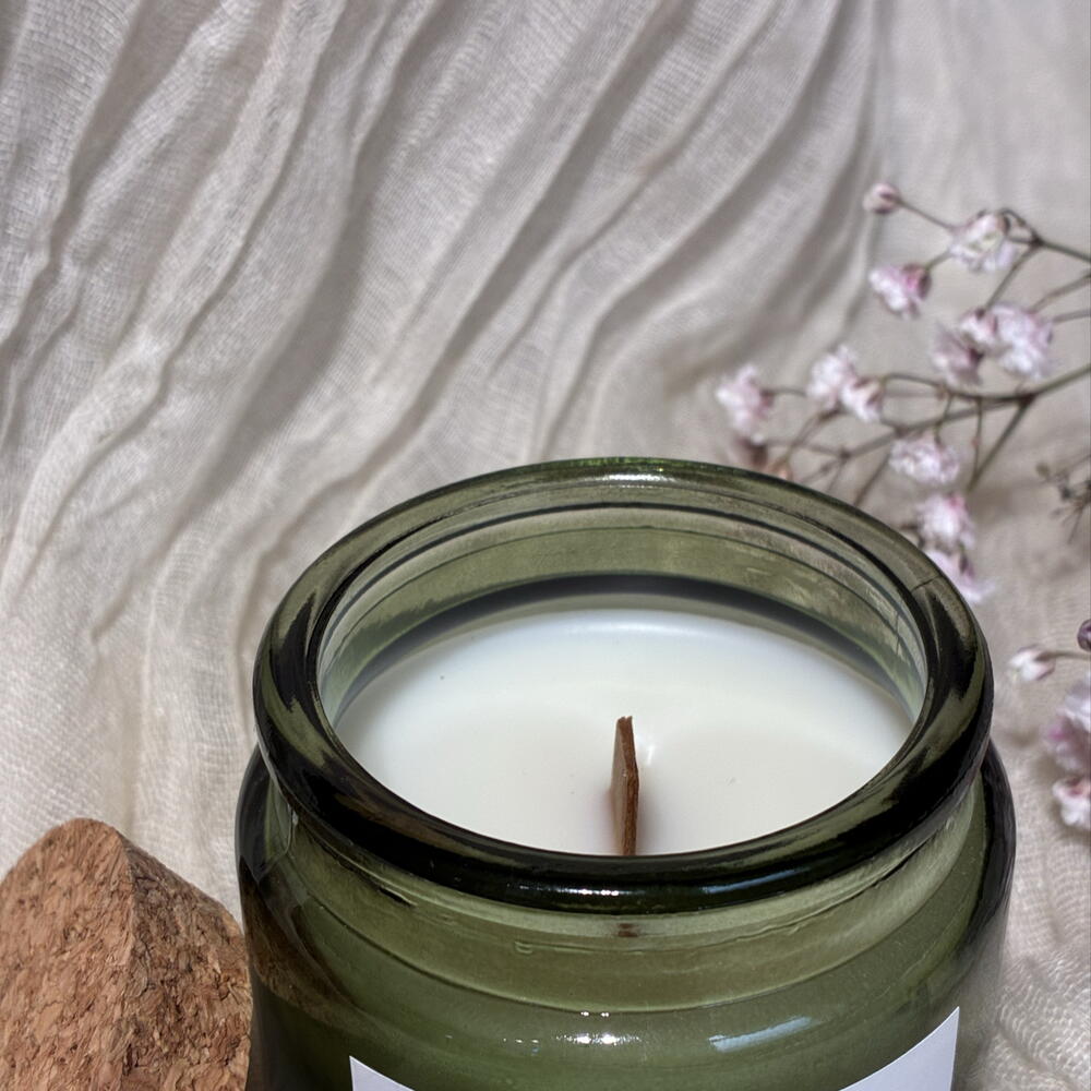 Аромасвеча ручной работы ESTETIC HOME plum   cashemere
