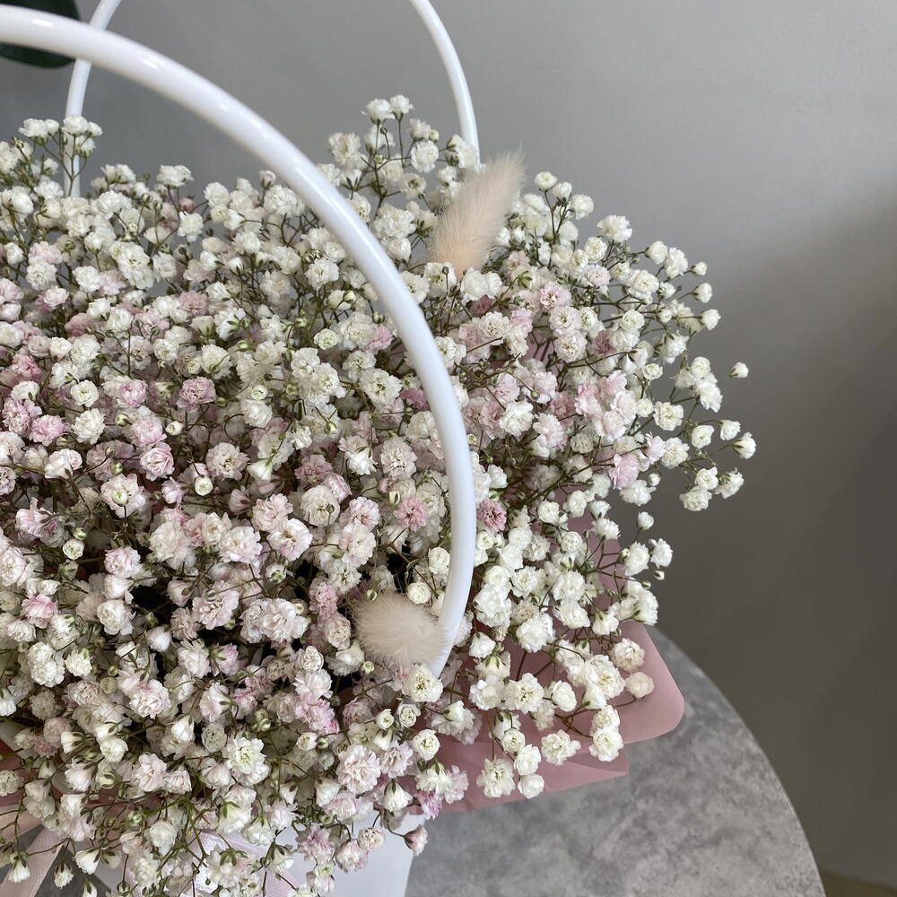 Стойкая сумочка из гипсофилы💗