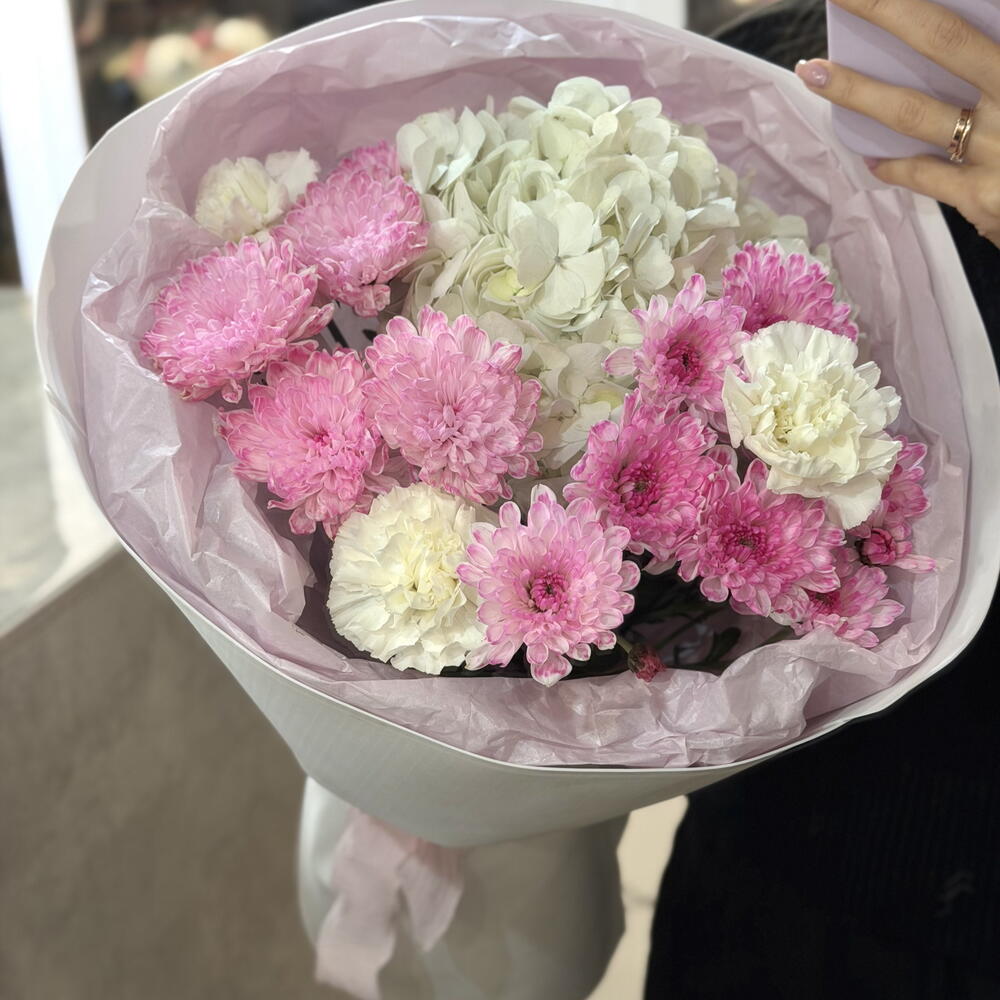 Букет с гортензией 🌸