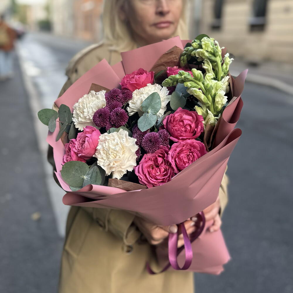 Букет «Малиновый шепот»