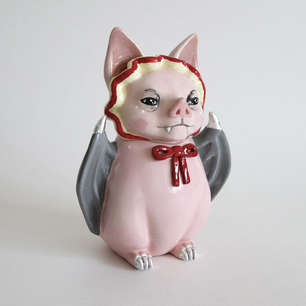 Свеча в подсвечнике летучая мышь, Леди Соня, коллекция «Ночной Театр»