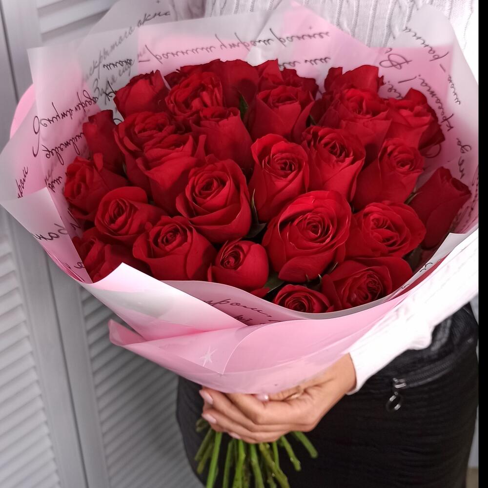 Купить 27 роз красивые букеты на день рождения женщине фото