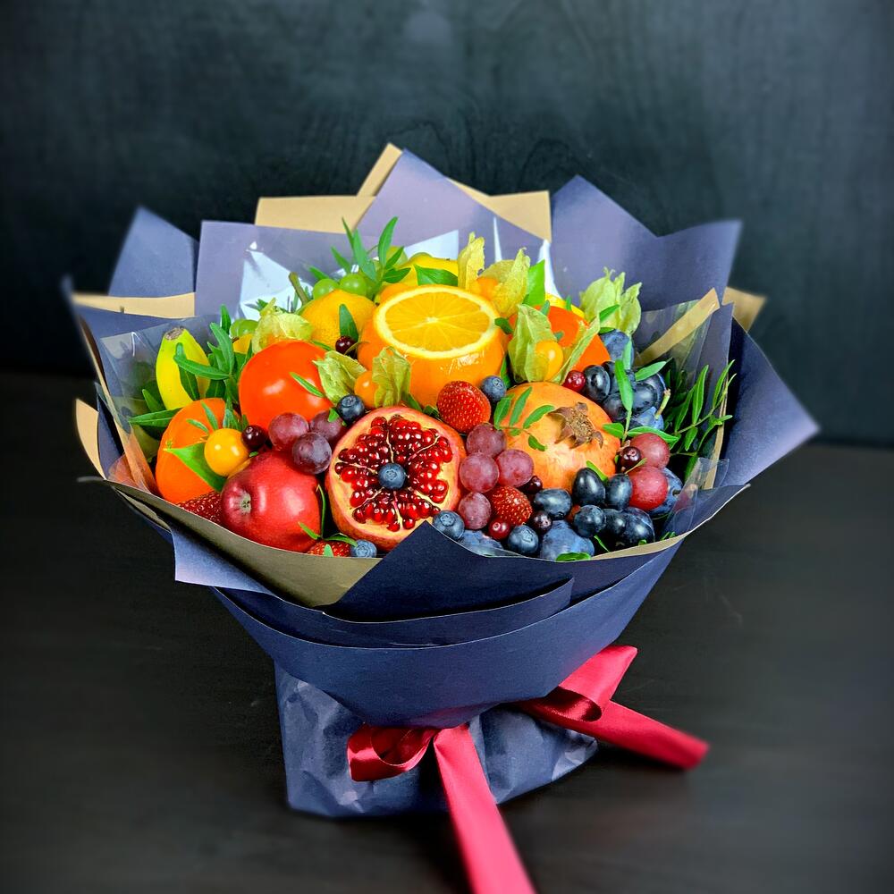 Фруктовый букет с зеленью, Цветы и подарки в Санкт-Петербурге, купить ...