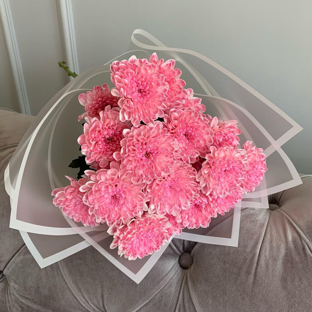 Малиновый букет 💕 кустовая хризантема