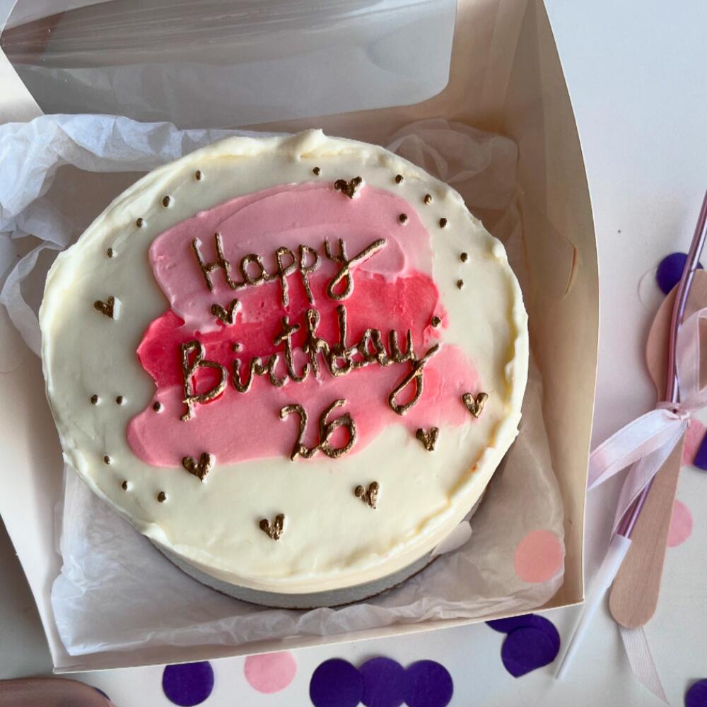 Бенто торт Happy Birthday с цифрой